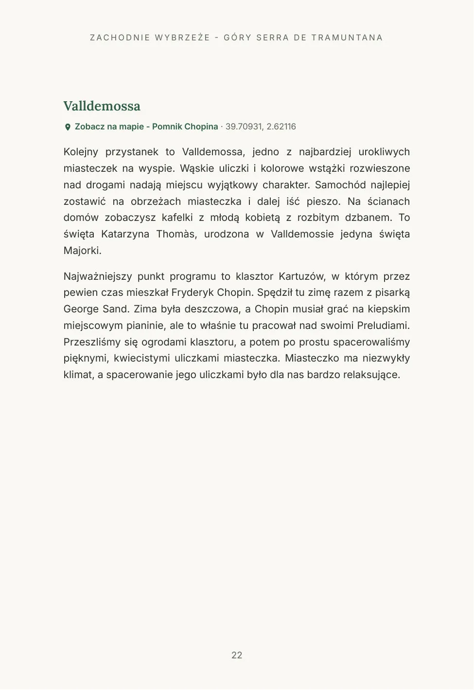 Fragment e-booka Majorka bez pośpiechu, strona 1